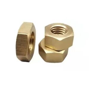 ASME B18.2.2 Brass Hex Nuts UNC Threads 1/8"-3" Conforms To ASTM B16