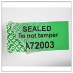 custom void label material;anti-counterfeit warranty seal label with serial