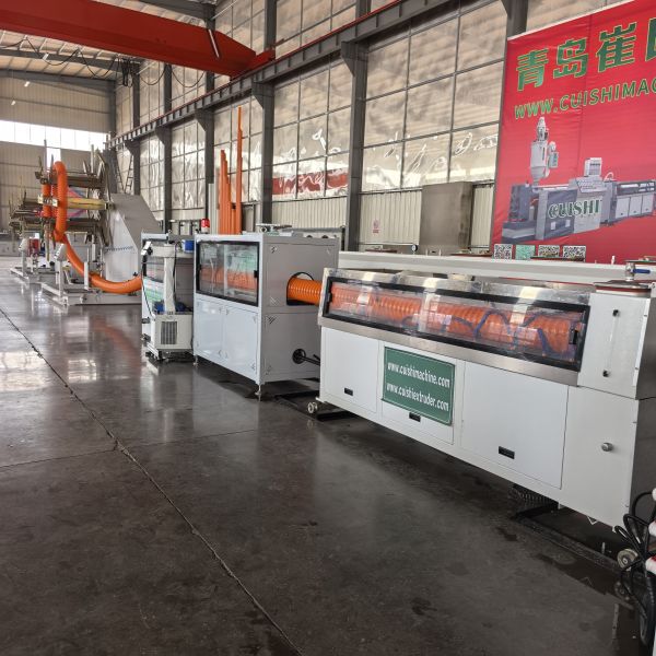 Plastic PE HDPE Carbon Spiral Corrugated Pipe Extrusion Making Machine Electrical Cable Conduit Production Line