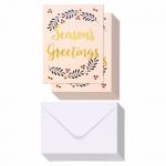 Merry Christmas Greeting Cards Bulk Box Set - Winter Holiday Xmas Greeting Cards