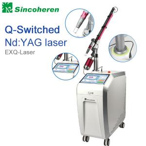 Buy cheap Q Switched Nd YAG Laser Tattoo Removal Machine , Laser Treatment For Birthmark / Nail Fungus product