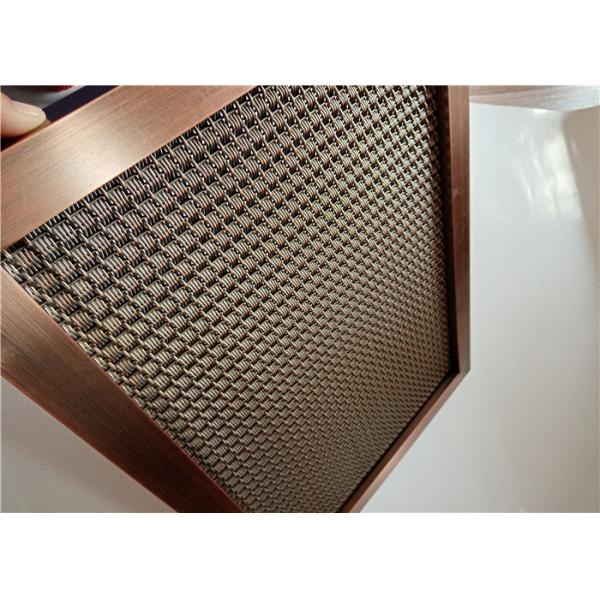 ISO Architectural Steel Mesh Decorative Wire Mesh For Cabinetry And Metal Dividers