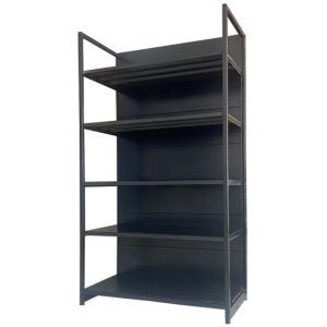 Convenience Store Gondola Retail Shelving 4 Post Display Rack Customized