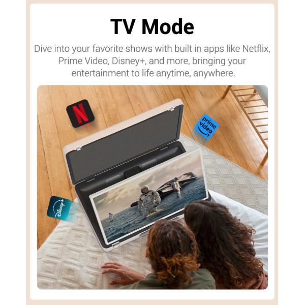 Android 12 Wifi Tablet ELC PackGo Portable BT 5.2 Smart Tv Touch Screen HD Television