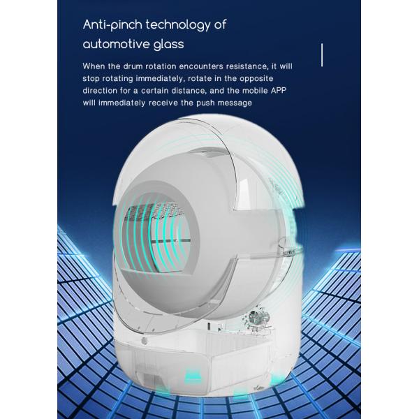 Large Capacity Smart Cat Litter Box Automatic Control Customizable Multiple Sensors