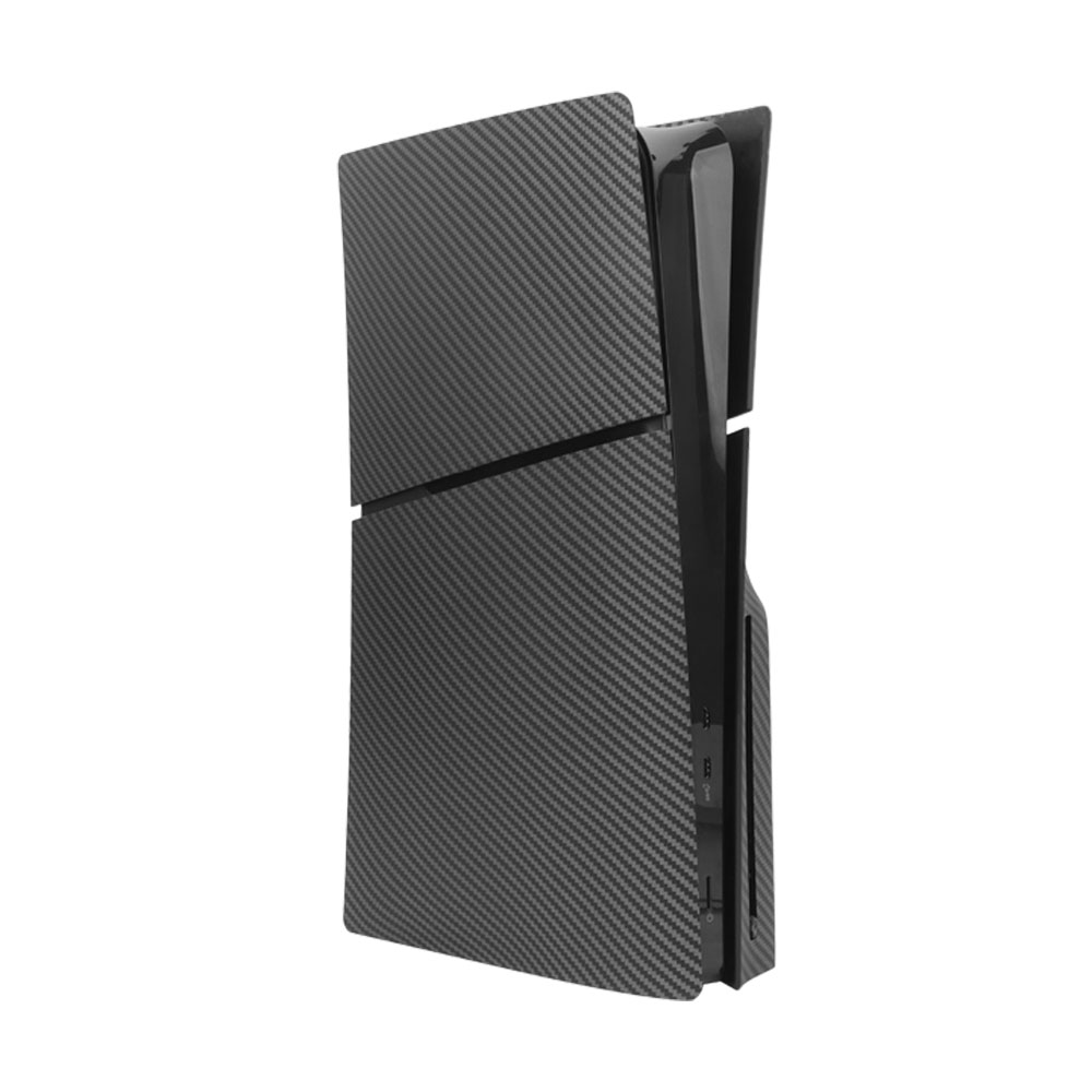 Laudtec Sjk936 Carbon Fiber Texture Case Water Sticker Protective Replacement Shell for CD-ROM Version for PS5 Slim Game