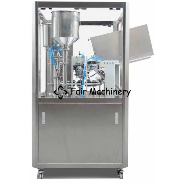 0.6MPa Soft Tube Filling Machine , 2.2KW 40B/Min Lotion Tube Sealer