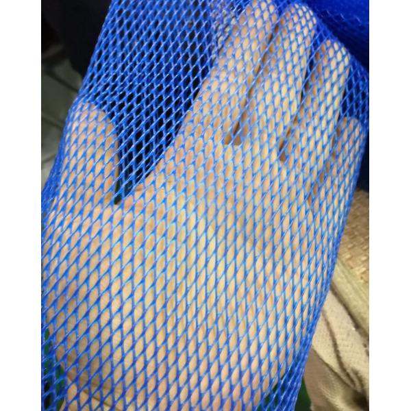 130MM Width PE Protective Mesh Sleeving , Blue PE Netting For Metal Protection