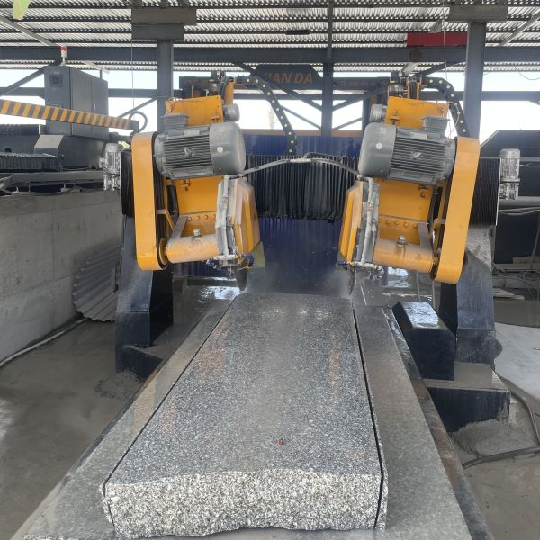 Double-Blade Automatic and Automatic Gantry-Fixed Edge Trimming Machine for Stone Edge Cutting