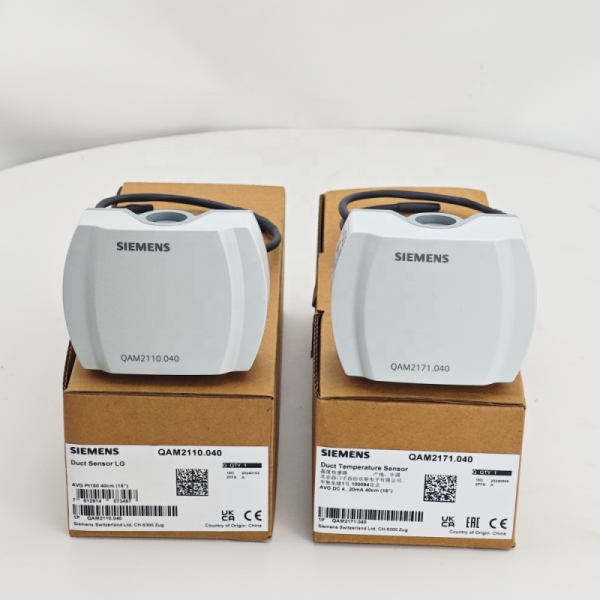 Siemens QAM2120.040 Duct Temperature Sensor with Plastic Material and Universal Motor Type for Industrial Automation