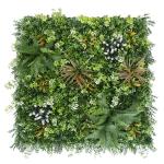 High Density PP Plastic Exterior Artificial Wall Grass Panel