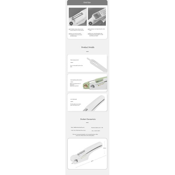 Ergonomic Handle Garlic Press with Multiple Functions and Durable Materials
