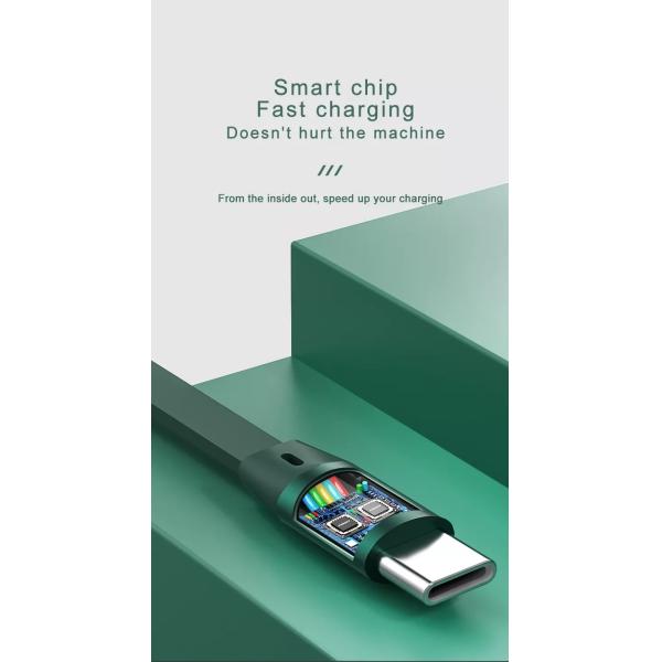 Retractable 3 In 1 Micro USB Cable , 120cm Type C Data Cables ODM