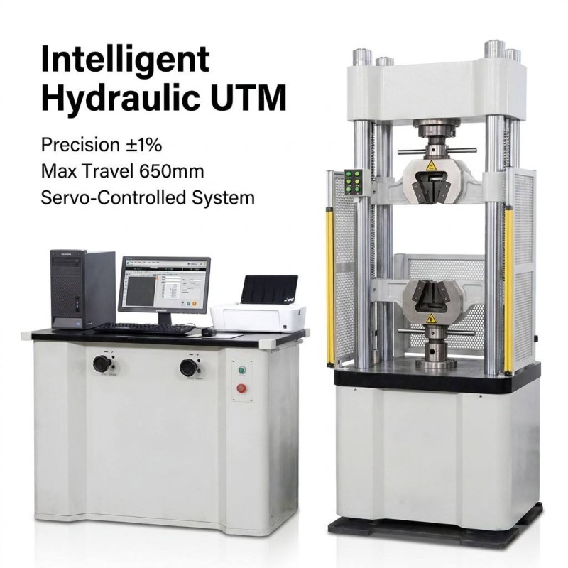 300kN Universal Testing Machine ISO ASTM Standard Servo Hydraulic Tensile Compression Tester