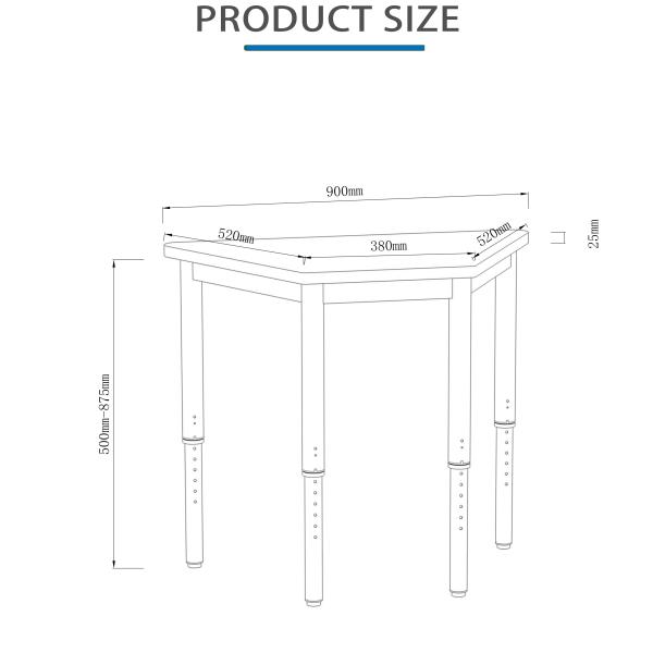 Customized Size Uplift Standing Desk with 4 Memory Presets and Assemble Video Assistance
