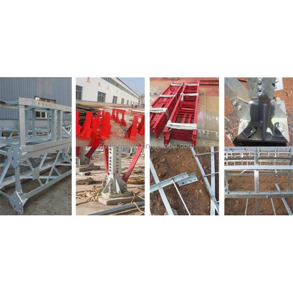 35FT 40FT Galvanized Tube Triangular Lattice Gsm Radio Cell Communication Tower