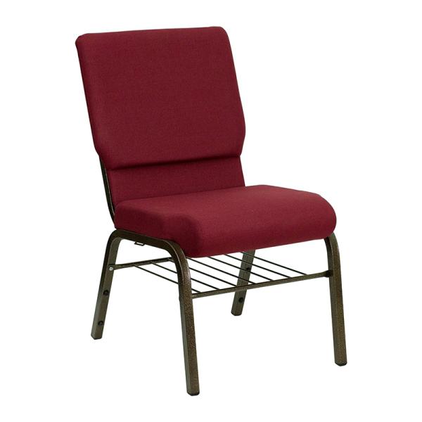 Stackable Metal Church Chairs with Sponge Padding for Auditoriums