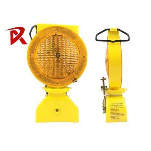 LED Traffic Warning Light Solar Flashing