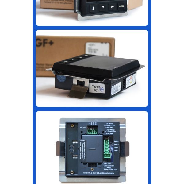 +GF+ Signet 9900 Flow Transmitter 3-9900-1P - Plastic Material Flow Sensor with 18*18*15 Size and One Year Warranty