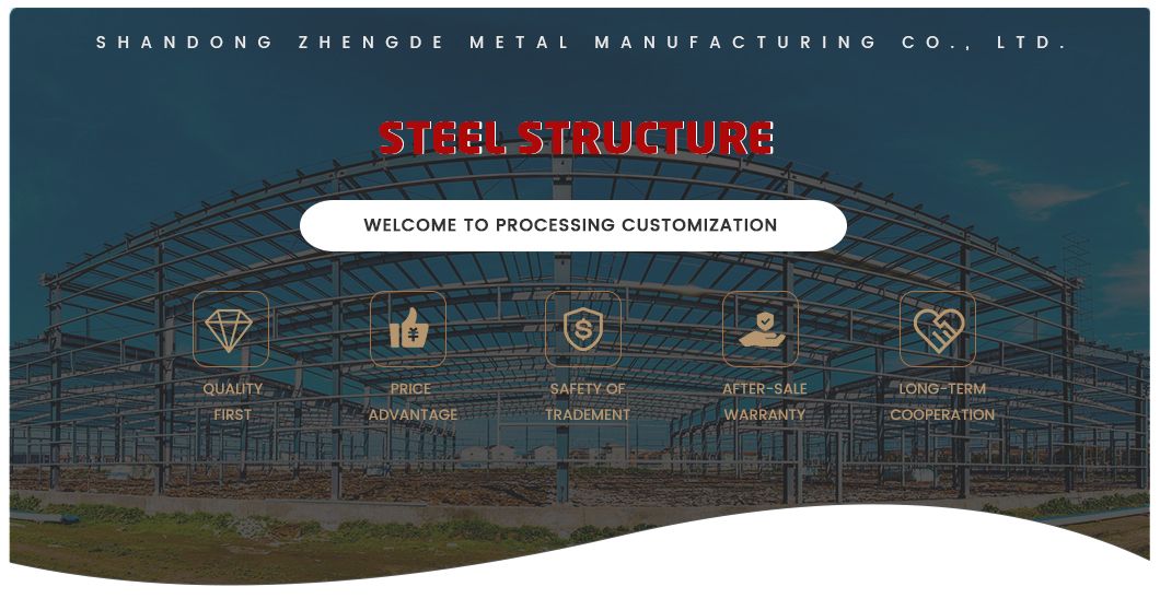 Galvanized Prefab Steel Structure Building Warehouse Design Custom Made
