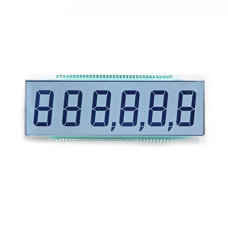 Custom 6-Digit 7 Segment TN LCD Display Module 70-Pin for Fuel Dispenser