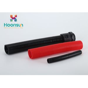 Plastic Corrugated Flexible Hose Pipe , Flexible Cable Conduit For Wire