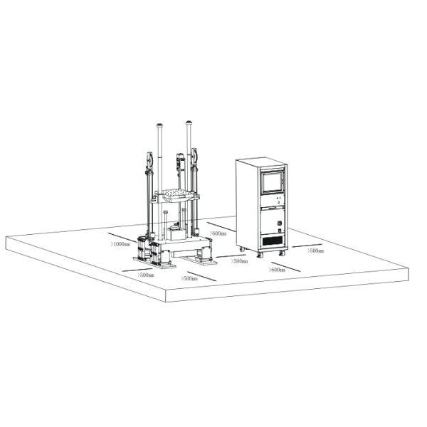 Large Lithium Battery Pack Mechanical Impact Tester With 200mmx200mm Working Table