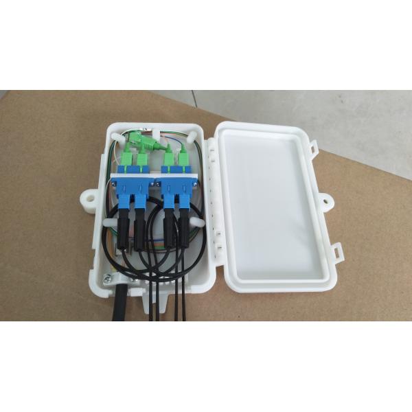 OFC Fiber Optic Termination Box 4 Core FTTH ABS Plastic Wall Installed Compact Size