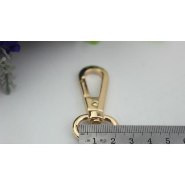 Custom 3 color zinc alloy 20 mm oval ring bag hardware snap hook with nickel free