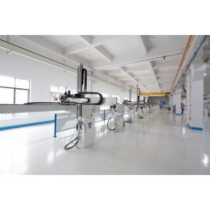 High Efficiency Swing Arm Robot , Injection Moulding Industrial Robotic Arm