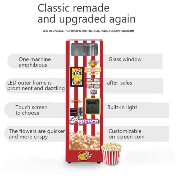 Commercial Popcorn Maker Machine Fully Automatic Intelligent Popcorn Vending Machine