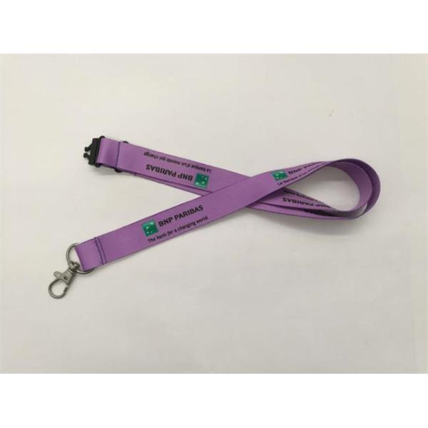 Customzied Dye Sublimation Lanyards , Heat Transfer Printing Breakaway Neck Lanyard