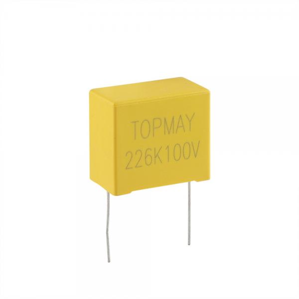Anti Interference Metallised Polyester Capacitor Box Type 22uF 100V LS27.5mm