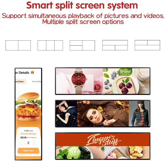 23.2 Inch Stretched Lcd Display For Supermarket