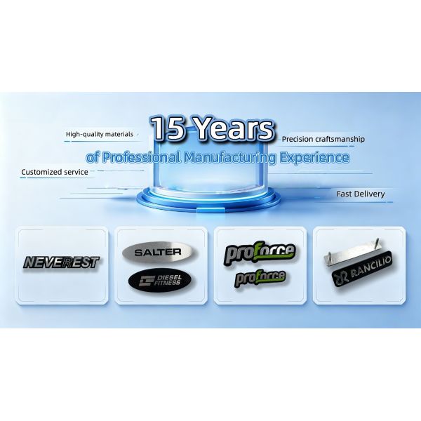 Custom Aluminum Logo Badges with Premium Construction, Customizable Printing, and Strong Self-Adhesive Backing for Branding