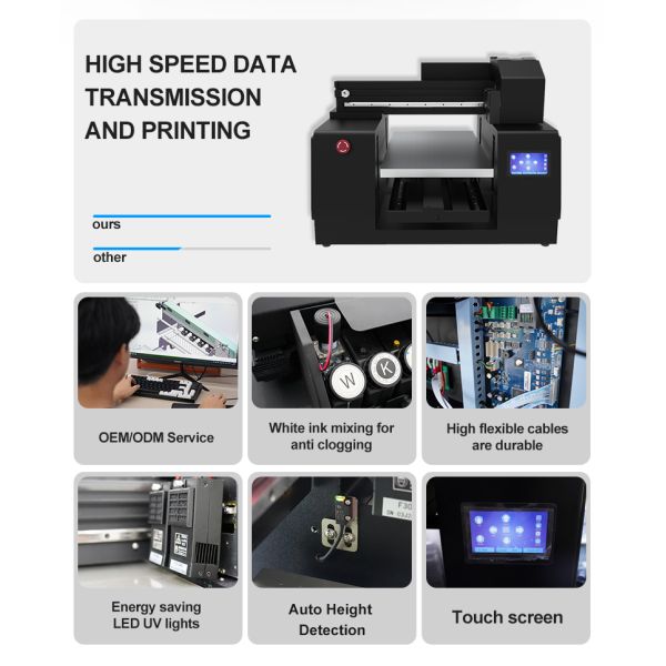 KECAI 2026 High Quality Inkjet Flatbed Printing Machine New Arrival Automatic Height Calibration Multifunctional 3060 UV Printer