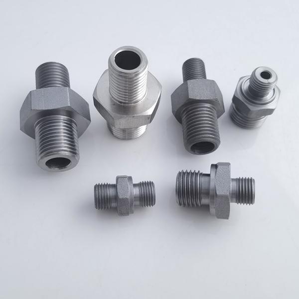 316 304 Male Screwed SS Hex Nipple High Pressure Pipe Fitting