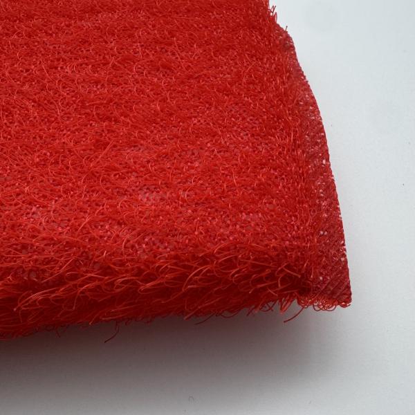 Close-up of sponge cleaning pad texture and structure