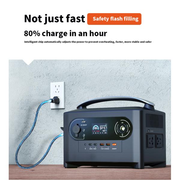 MPPT Mobile Solar Generator With Lithium Battery Inverter Portable Power Station Solar