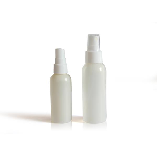 60ML White Plastic Spray Bottles , Boston Round Empty Plastic Spray Bottles