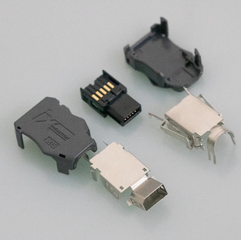 Industrial Ethernet Cable Plug Ix Industrial Hirose HRS Connector IX40G-B-10S-CV-7.0