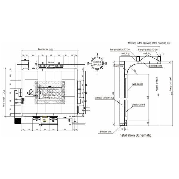 Quick Install Hospital Wall Panel with Customized Size and Environmentally Friendly Materials for Modular Operating Rooms