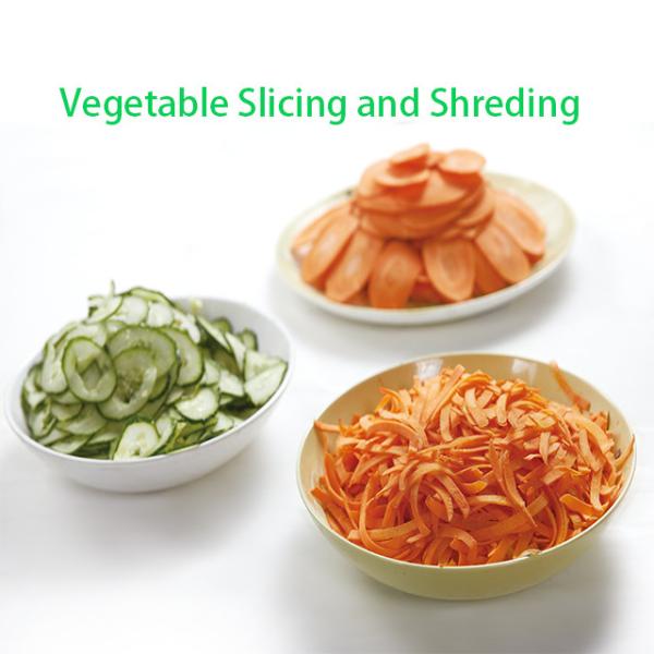 Restaurant Automatic Vegetable Cutting Machine 400mm 62kg For Slice Shred Carrot