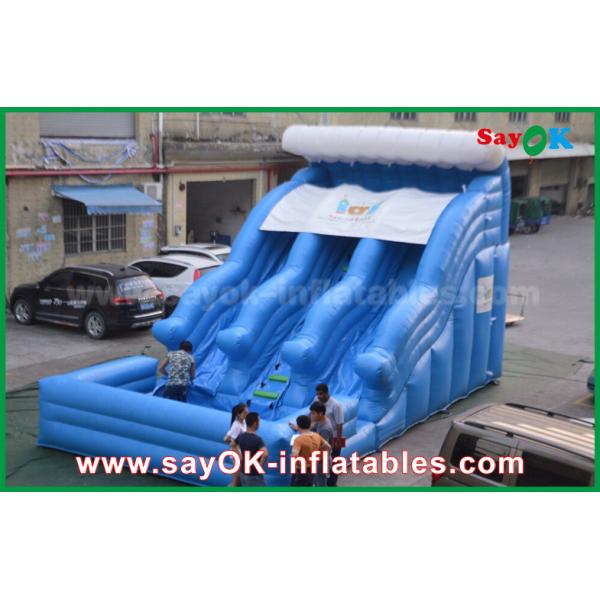 Giant Inflatable Slide Big Anti-UV 0.55 PVC Tarpaulin Wet Dry Inflatable Bouncer Slide