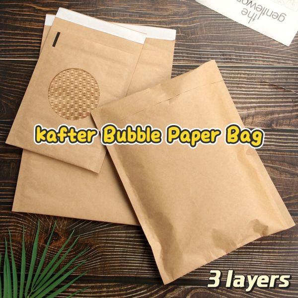 Double layer bubble wrap bag product view showing construction and packaging