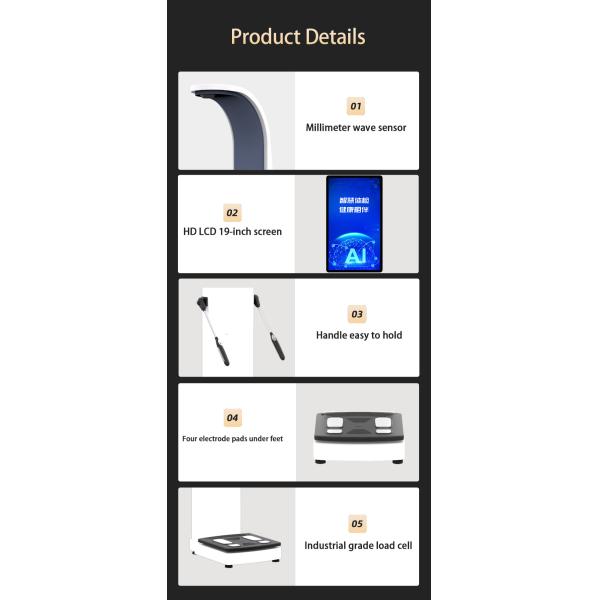 Body Scanner Machine for Gym Body Analyzer Machine Bioelectrical Impedance Body Composition Analyzer