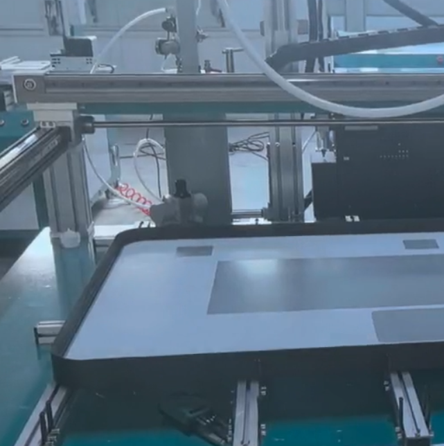 High-Speed Multi-Material Adhesive Applicator for LED Mirror Frames