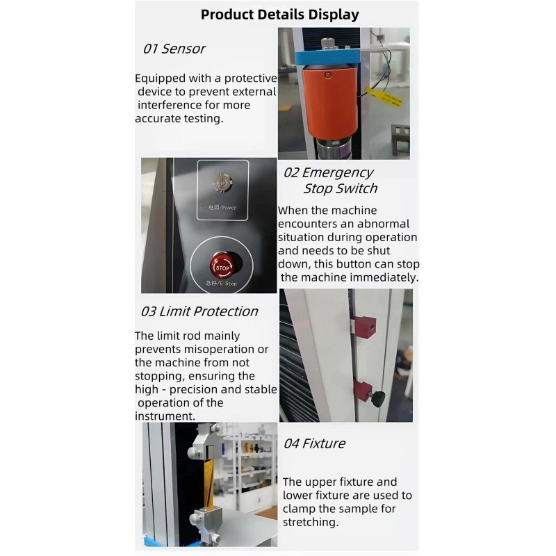 High-Precision Benchtop Single-Column Tensile Testing Machine / Laboratory Testing Equipment Tensile Testing Machine