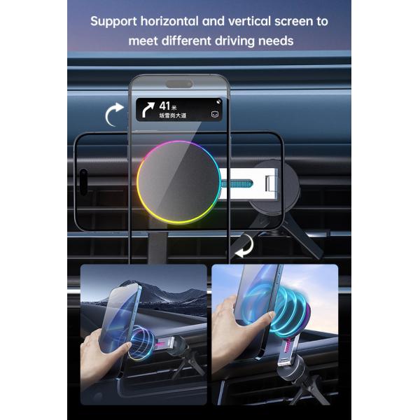 Foldable Iphone 3 In One Wireless Charger Magnetic With Customizable Logo