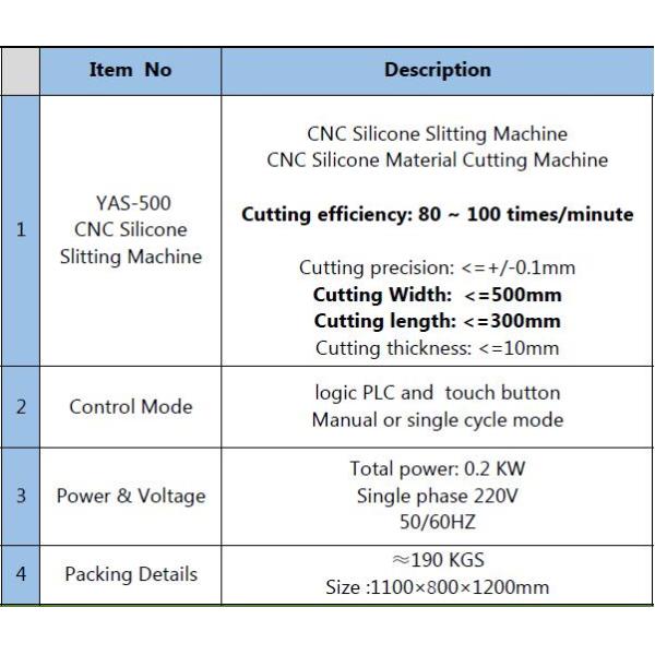 CNC Silicone Slitting Machine
